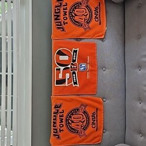 Cincinnati Bengals Stadium Towels. Three in Total - 2007 and 2017